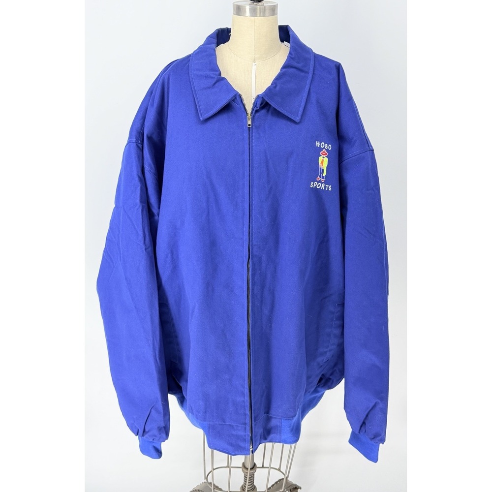 Y2K Vintage Phantom Hobo University Bomber Jacket 6XL NOS Rare Streetwear Coat - Picture 2 of 12